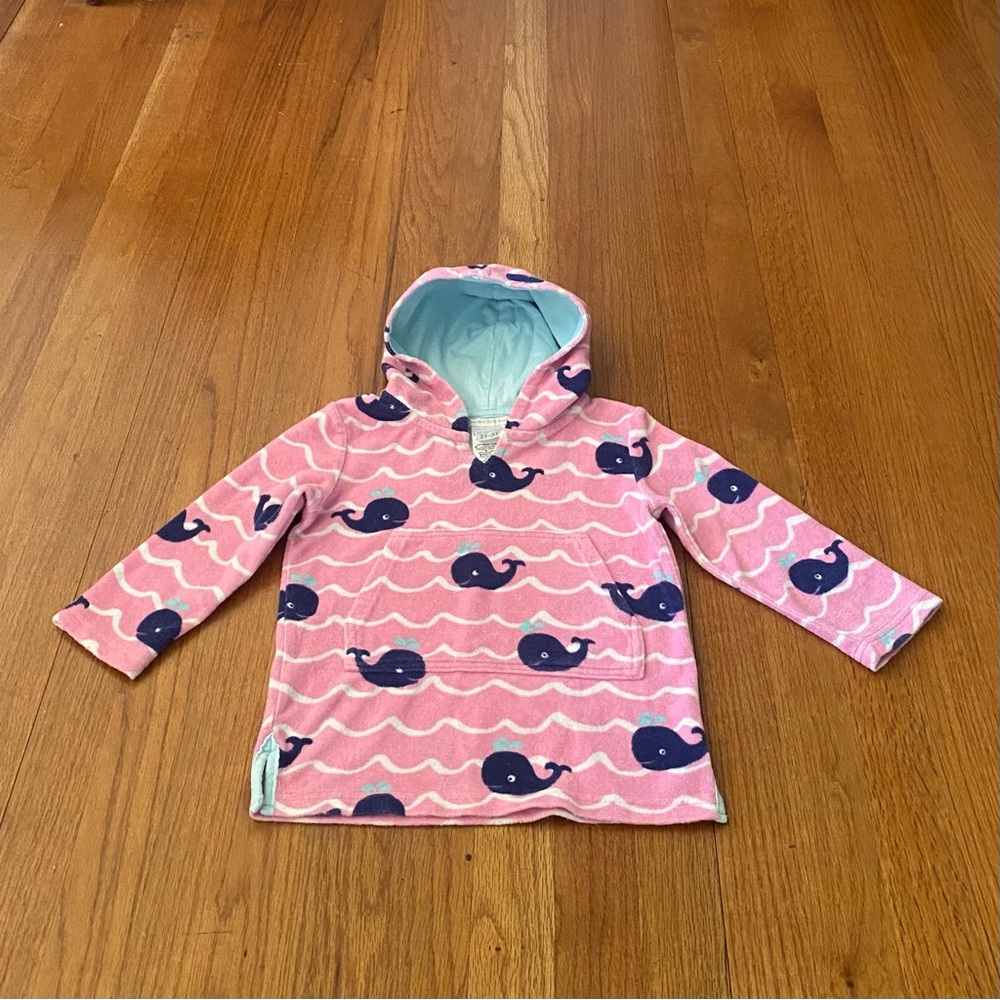 Pottery Barn Kids Pink Whale Swim Coverup